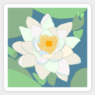 Water Lily - Cragside Garden Sticker